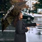 Aotearoa Atua Mahuika Umbrella Maori Goddess Of Fire Taniko Motifs