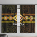 Aotearoa Atua Mahuika Window Curtain Maori Goddess Of Fire Taniko Motifs