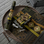 Aotearoa Atua Mahuika Wrapping Paper Maori Goddess Of Fire Taniko Motifs