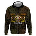Aotearoa Atua Mahuika Personalised Zip Hoodie Maori Goddess Of Fire Taniko Motifs