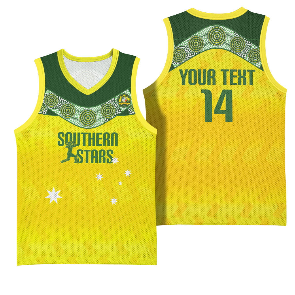 Australia Cricket Custom Basketball Jersey Go Southern Stars Sporty Style