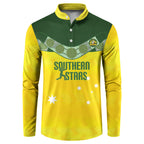 Australia Cricket Custom Button Sweatshirt Go Southern Stars Sporty Style