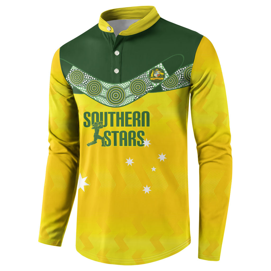 Australia Cricket Custom Button Sweatshirt Go Southern Stars Sporty Style