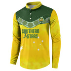 Australia Cricket Custom Button Sweatshirt Go Southern Stars Sporty Style