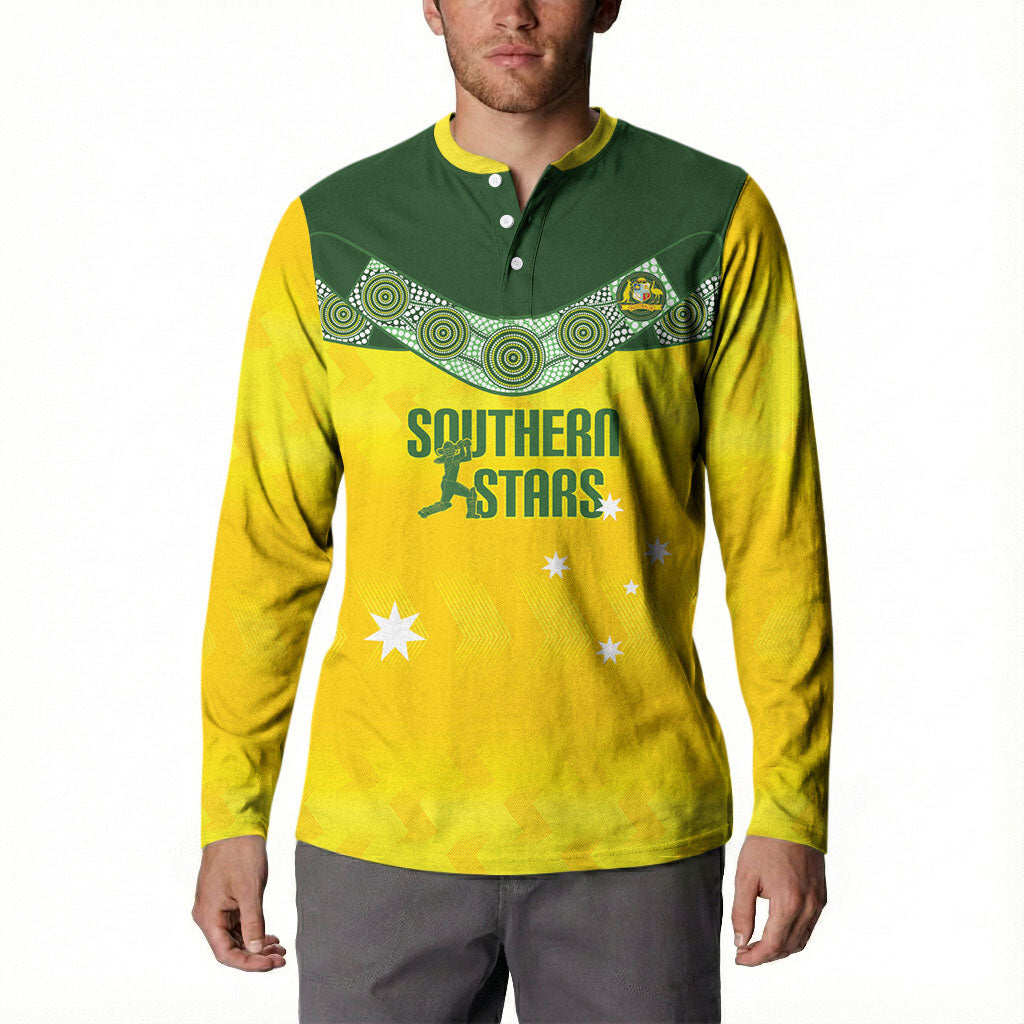Australia Cricket Custom Button Sweatshirt Go Southern Stars Sporty Style