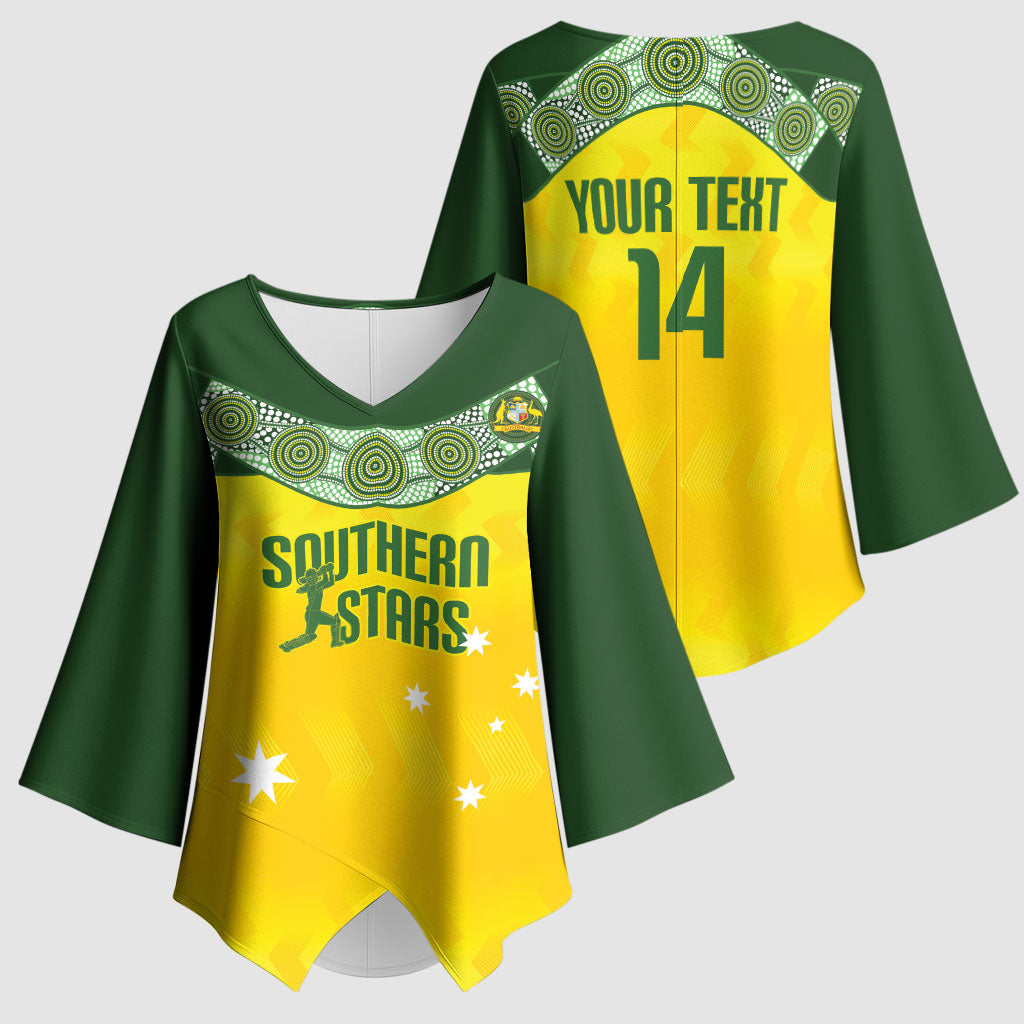 Australia Cricket Custom Kimono Sleeve Blouse Go Southern Stars Sporty Style