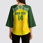 Australia Cricket Custom Kimono Sleeve Blouse Go Southern Stars Sporty Style
