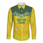 Australia Cricket Custom Long Sleeve Button Shirt Go Southern Stars Sporty Style