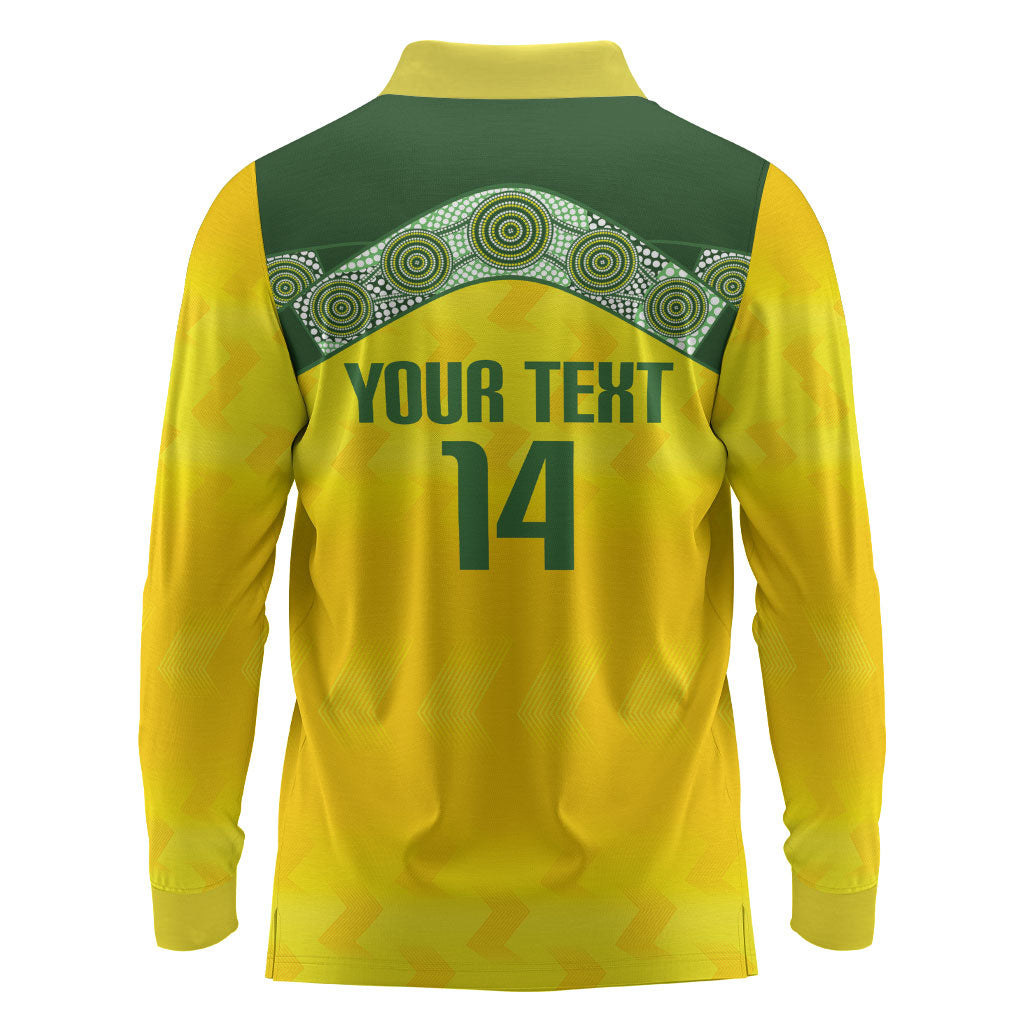 Australia Cricket Custom Long Sleeve Polo Shirt Go Southern Stars Sporty Style