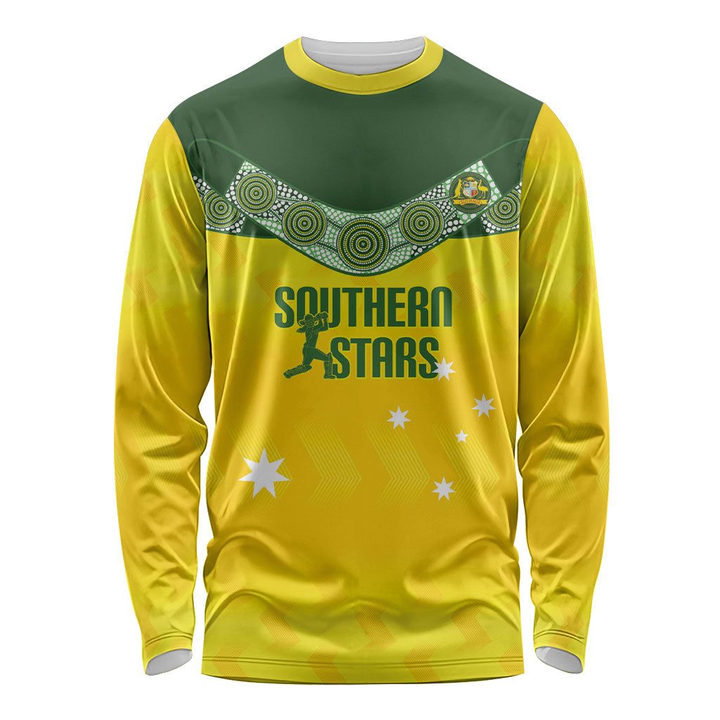 Australia Cricket Custom Long Sleeve Shirt Go Southern Stars Sporty Style