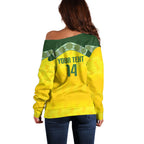 Australia Cricket Custom Off Shoulder Sweater Go Southern Stars Sporty Style
