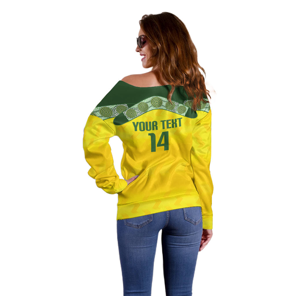 Australia Cricket Custom Off Shoulder Sweater Go Southern Stars Sporty Style