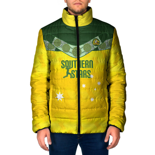 Australia Cricket Custom Padded Jacket Go Southern Stars Sporty Style