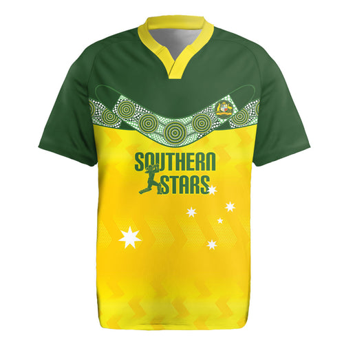Australia Cricket Custom Rugby Jersey Go Southern Stars Sporty Style