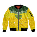 Australia Cricket Custom Sleeve Zip Bomber Jacket Go Southern Stars Sporty Style
