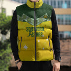 Australia Cricket Custom Sleeveless Puffer Jacket Go Southern Stars Sporty Style
