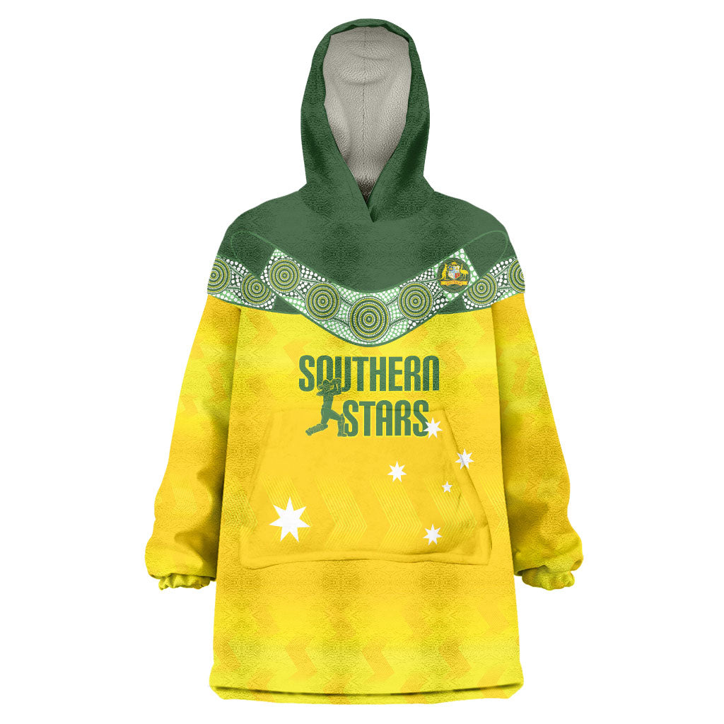 Australia Cricket Custom Wearable Blanket Hoodie Go Southern Stars Sporty Style