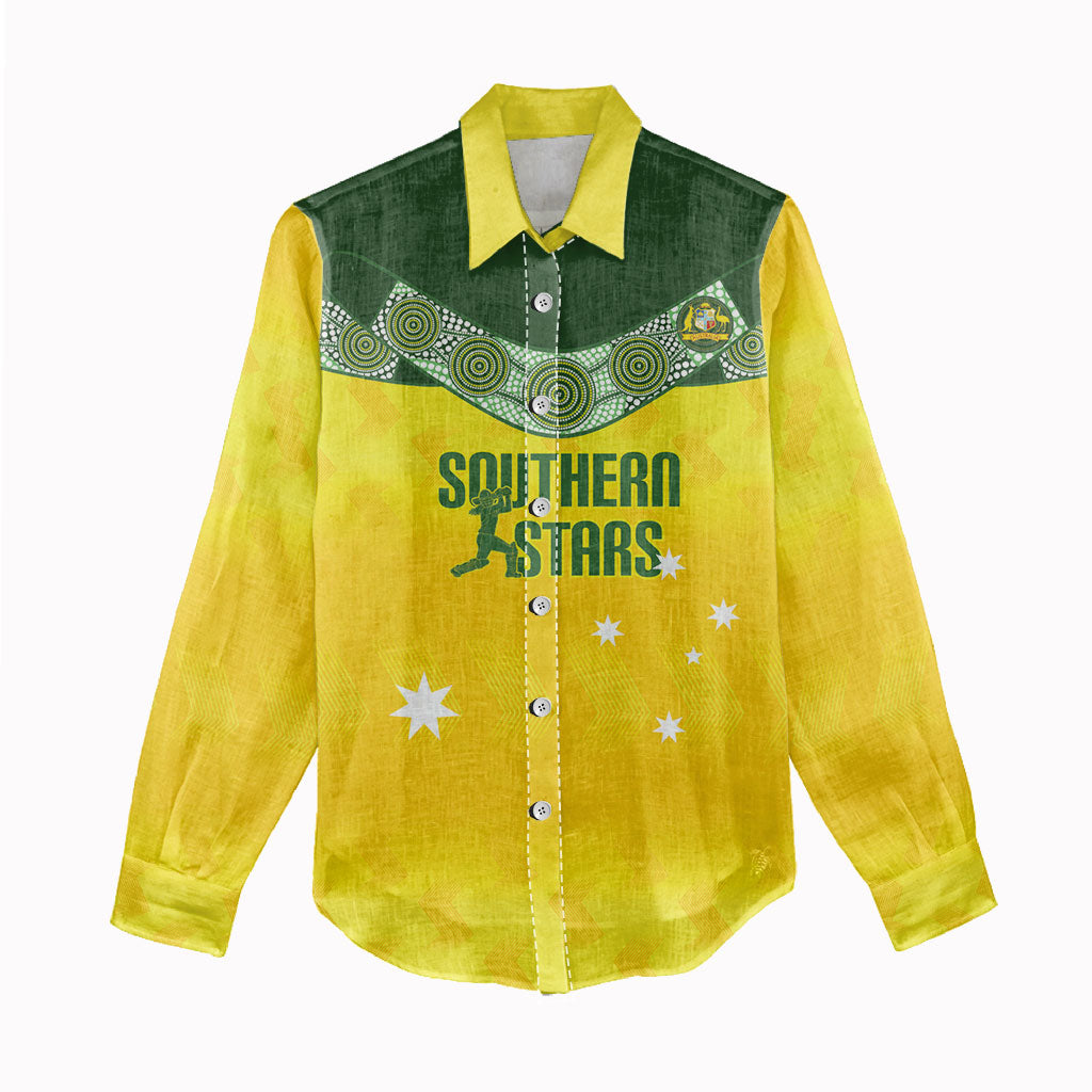 Australia Cricket Custom Women Casual Shirt Go Southern Stars Sporty Style