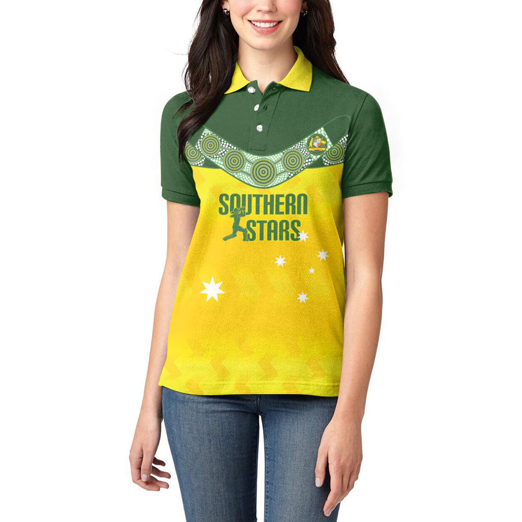 Australia Cricket Custom Women Polo Shirt Go Southern Stars Sporty Style