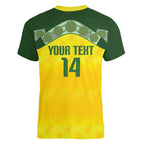 Australia Cricket Custom Women V-Neck T-Shirt Go Southern Stars Sporty Style