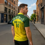 Australia Cricket Custom Zipper Polo Shirt Go Southern Stars Sporty Style