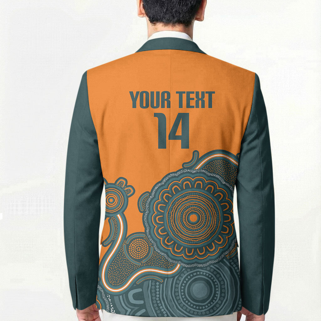 Australia Rugby Sevens Custom Blazer Go Aussie Women's 7s Aboriginal Art
