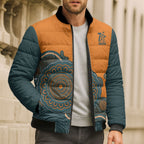Australia Rugby Sevens Custom Bomber Puffer Jacket Go Aussie Women's 7s Aboriginal Art