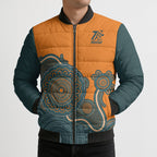 Australia Rugby Sevens Custom Bomber Puffer Jacket Go Aussie Women's 7s Aboriginal Art