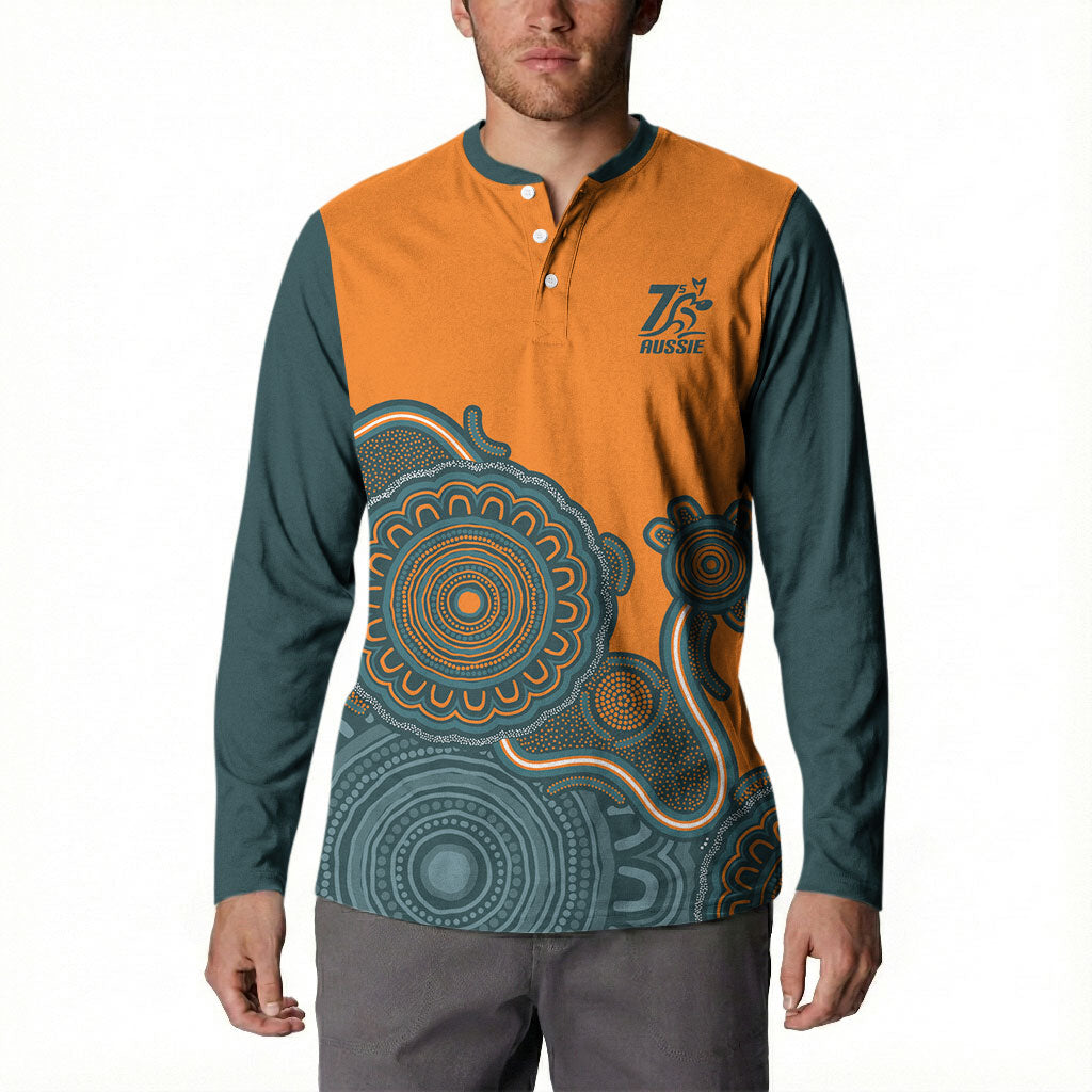 Australia Rugby Sevens Custom Button Sweatshirt Go Aussie Women's 7s Aboriginal Art