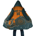 Australia Rugby Sevens Custom Cloak Go Aussie Women's 7s Aboriginal Art