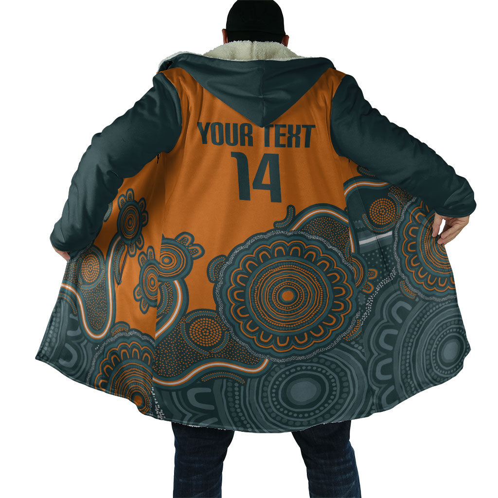 Australia Rugby Sevens Custom Cloak Go Aussie Women's 7s Aboriginal Art