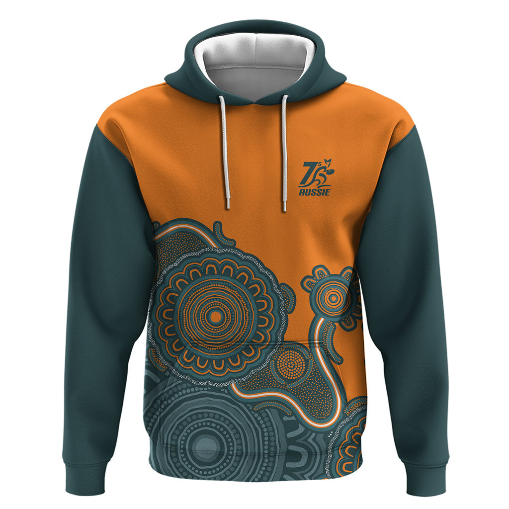 Australia Rugby Sevens Custom Hoodie Go Aussie Women's 7s Aboriginal Art