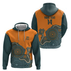 Australia Rugby Sevens Custom Hoodie Go Aussie Women's 7s Aboriginal Art
