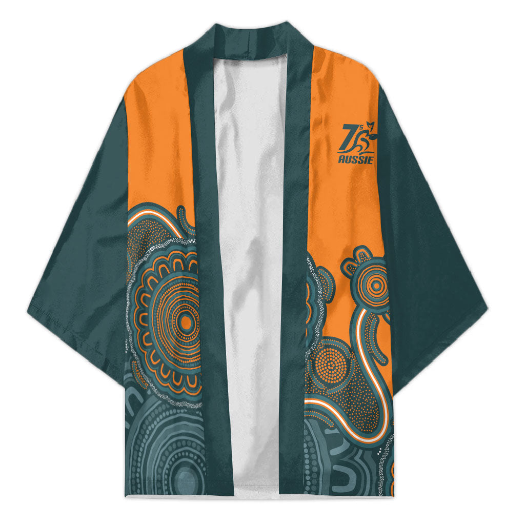 Australia Rugby Sevens Custom Kimono Go Aussie Women's 7s Aboriginal Art