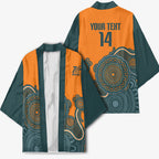 Australia Rugby Sevens Custom Kimono Go Aussie Women's 7s Aboriginal Art