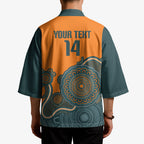 Australia Rugby Sevens Custom Kimono Go Aussie Women's 7s Aboriginal Art
