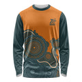 Australia Rugby Sevens Custom Long Sleeve Shirt Go Aussie Women's 7s Aboriginal Art