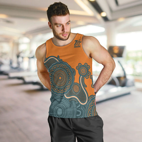 Australia Rugby Sevens Custom Men Tank Top Go Aussie Women's 7s Aboriginal Art