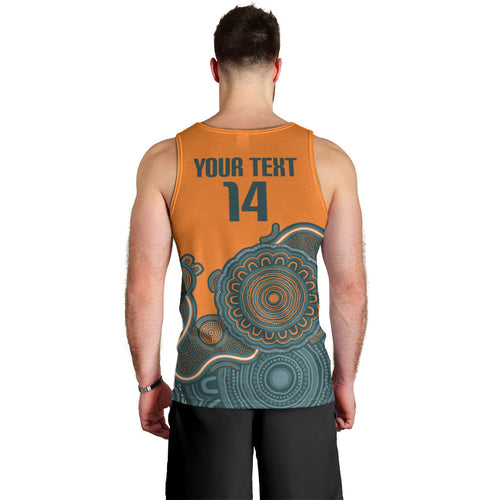 Australia Rugby Sevens Custom Men Tank Top Go Aussie Women's 7s Aboriginal Art