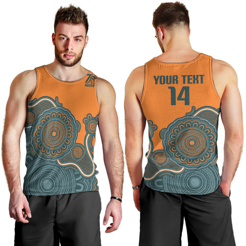 Australia Rugby Sevens Custom Men Tank Top Go Aussie Women's 7s Aboriginal Art