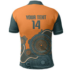 Australia Rugby Sevens Custom Polo Shirt Go Aussie Women's 7s Aboriginal Art