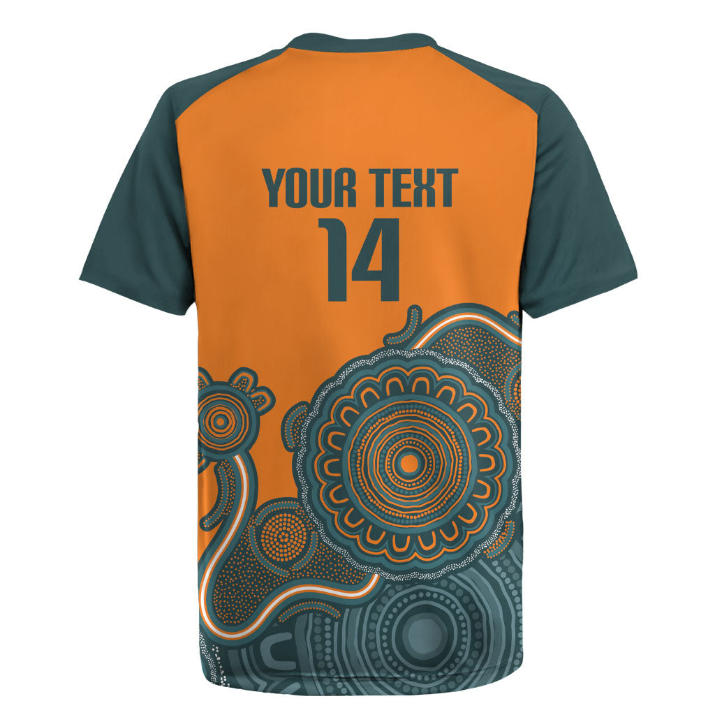 Australia Rugby Sevens Custom Rugby Jersey Go Aussie Women's 7s Aboriginal Art