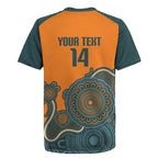 Australia Rugby Sevens Custom Rugby Jersey Go Aussie Women's 7s Aboriginal Art