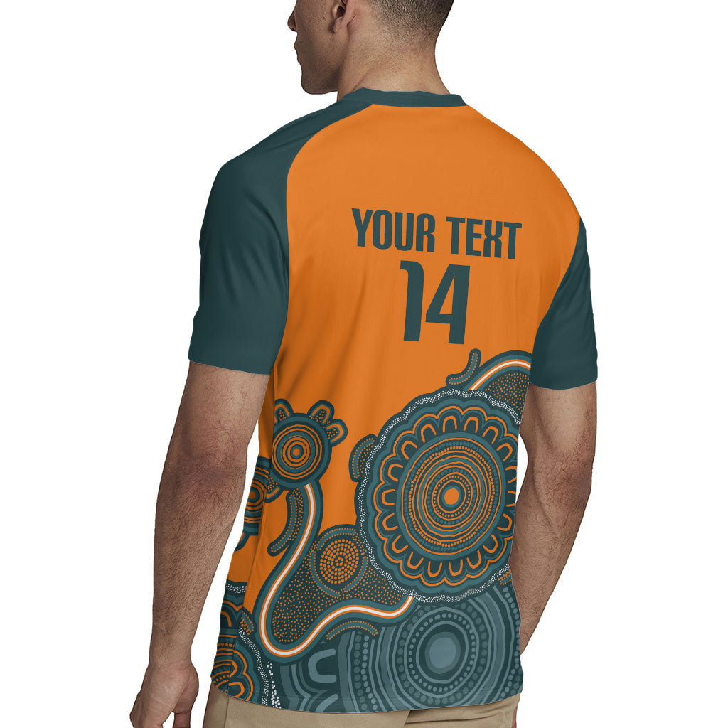 Australia Rugby Sevens Custom Rugby Jersey Go Aussie Women's 7s Aboriginal Art