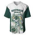 Australia Baseball Custom Baseball Jersey Go Emeralds Aboriginal Art