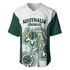 Australia Baseball Custom Baseball Jersey Go Emeralds Aboriginal Art