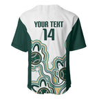 Australia Baseball Custom Baseball Jersey Go Emeralds Aboriginal Art