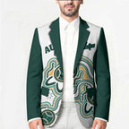 Australia Baseball Custom Blazer Go Emeralds Aboriginal Art