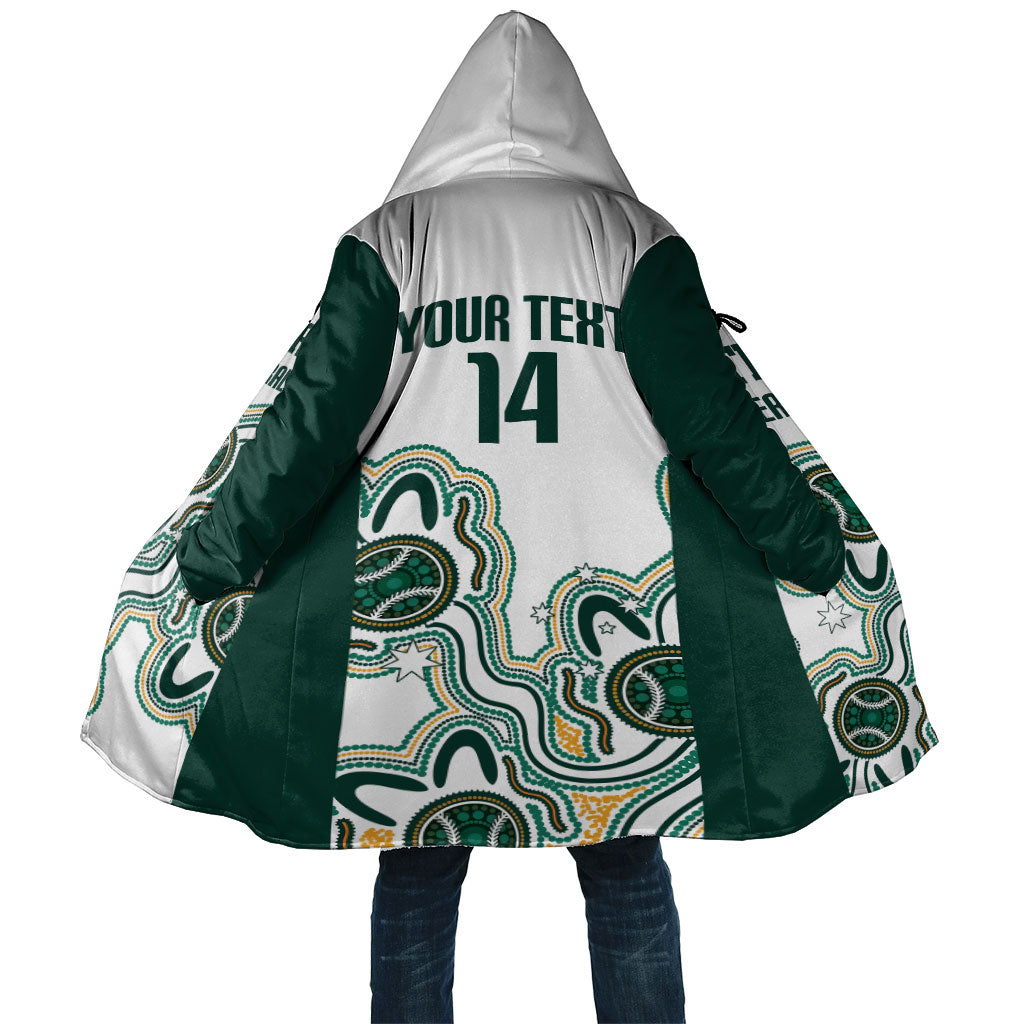 Australia Baseball Custom Cloak Go Emeralds Aboriginal Art