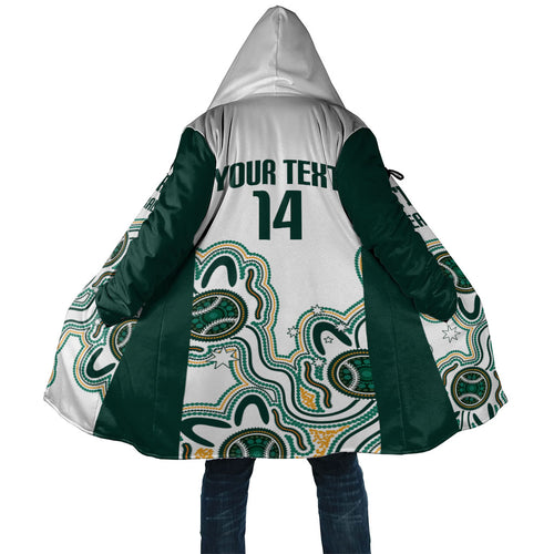 Australia Baseball Custom Cloak Go Emeralds Aboriginal Art